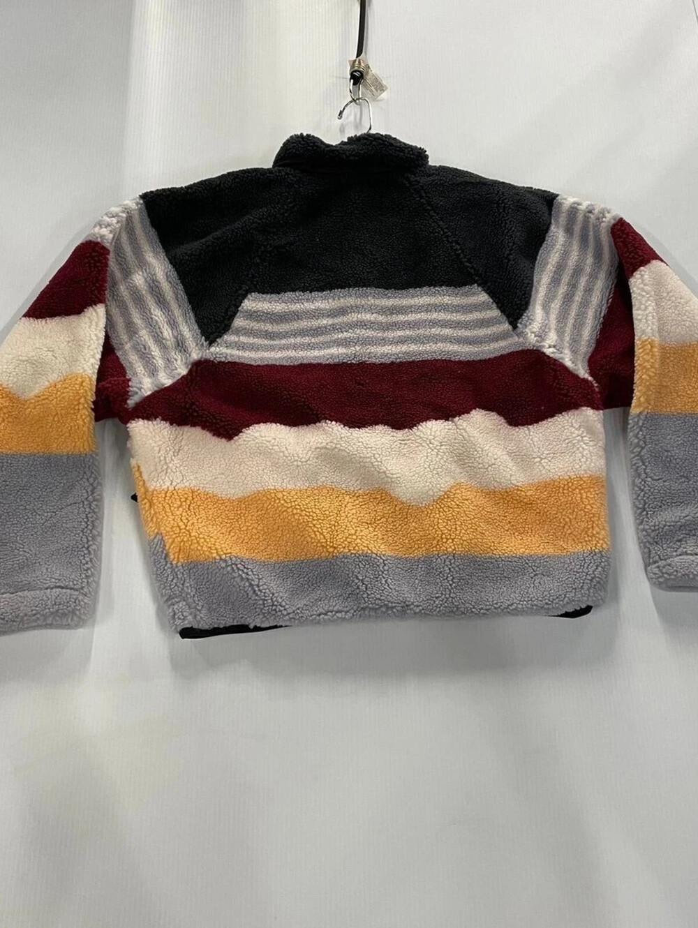 FREE PEOPLE Hit The Slopes Fleece Jacket Women's Size XS Orange Motif NWT $168 - Picture 6 of 8
